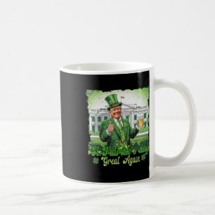 Lustig Trump macht St. Patrick's Day wieder großar Kaffeetasse