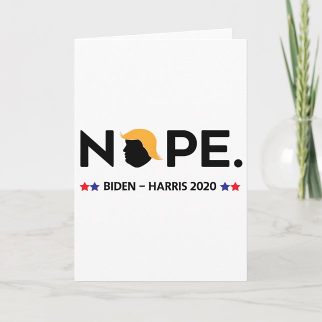 Lustig Trump Nein  Karte (Vorderseite)