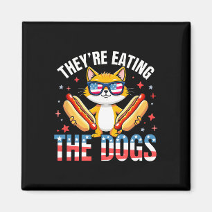 Lustig Trump Sie essen die Hunde die Katzen die Magnet