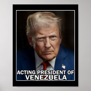 Lustig Trump spielt Präsident von Venezuela Poster