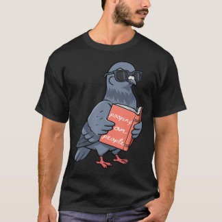 Lustig über Leute Kacken Witzige Taube Introvertie T-Shirt