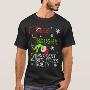 Lustig Unartig Unschuldig bis zum Beweis der Schul T-Shirt