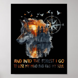 Lustig und in den Wald gehe ich, um meinen Verstan Poster