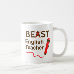 Lustig und Verrückt, Bestie oder beste Englischleh Tasse