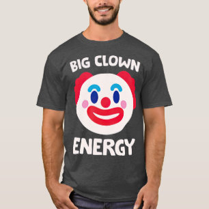 Lustig und Vintage große Clown-Energie-Detektiv T-Shirt
