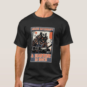 LUSTIG Unterbreche niemals eine Samurai-Gaming-Kat T-Shirt