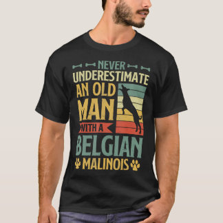 Lustig Unterschätze niemals einen alten Mann mit e T-Shirt