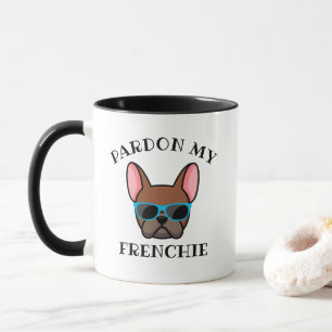 Lustig Verzeihung meinem Frenchie Roter Rehfarben Tasse