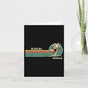 Lustig Vintage Retro Sommerferien Hawaii Kauai B Karte