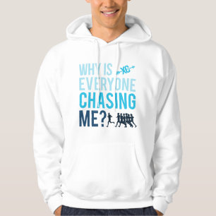 Lustig Warum jagt mich jeder quer durchs Land Cros Hoodie