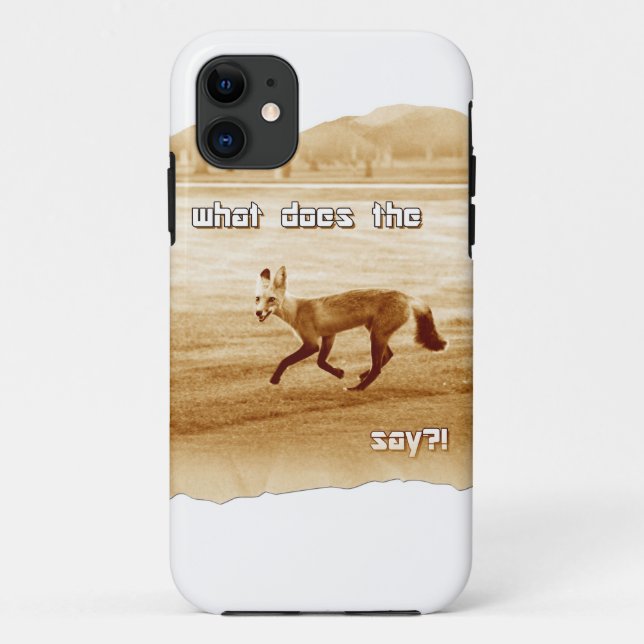 lustig, was der Fuchs sagt Case-Mate iPhone Hülle (Rückseite)