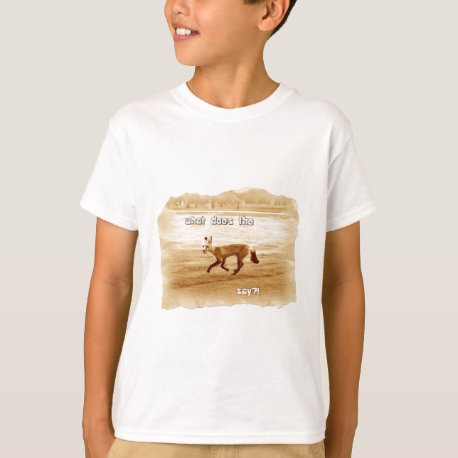lustig, was der Fuchs sagt T-Shirt (Vorderseite)