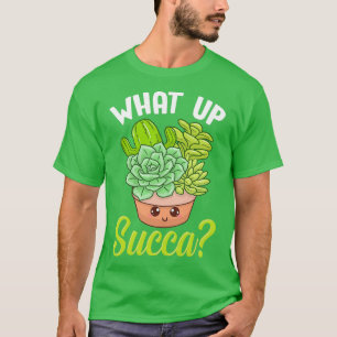 Lustig Was Los Succha Punny Sukkulente Kaktus Pun T-Shirt