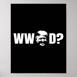 Lustig Was würde Donald Trump tun Republikanische Poster