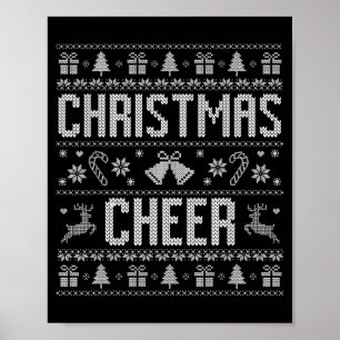 Lustig Weihnachtsstimmung verbreitende Paare hässl Poster