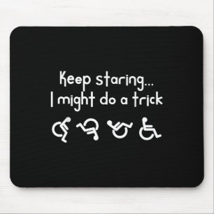 Lustig Weiter Starren Ich Könnte Einen Trick Mache Mousepad