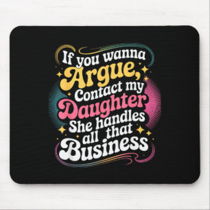 Lustig Wenn du streiten willst kontaktiere meine T Mousepad