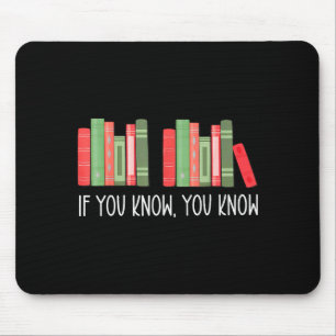 Lustig wenn du weißt, was du weißt 6 7 Bücher lese Mousepad