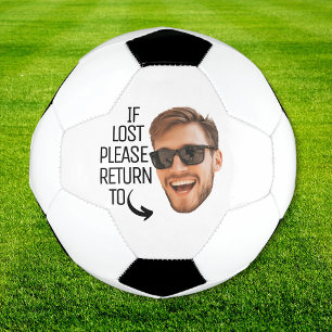 Lustig Wenn verloren, zurück zum Männergesicht Fot Fußball