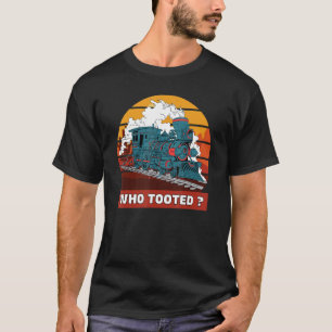 Lustig Wer Furzte Für Kleinkinder Jungen Eisenbahn T-Shirt