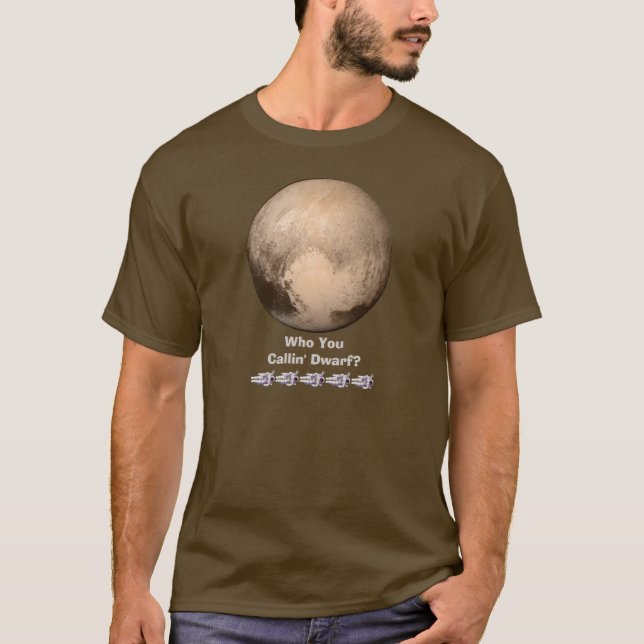 Lustig wer Sie Callin zwergartiges Pluto Shirt (Vorderseite)