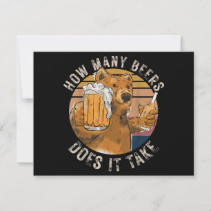 Lustig wie viele Bier braucht man