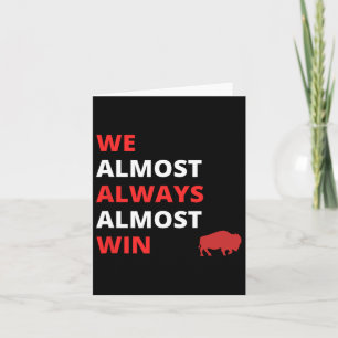 Lustig, wir gewinnen fast immer fast Football  Karte