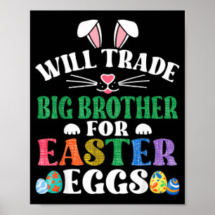 Lustig wird großen Bruder für Osterhasen Süßigkeit Poster