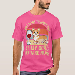 lustig wollte ich nur Wein zu trinken Haustier mei T-Shirt