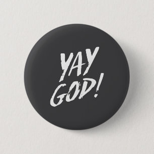 Lustig Yay Gott Grafik Jesus Christliche Religion  Button