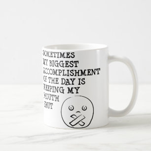Lustig Zitate Sprüche Mund Halten Funny Mug Kaffeetasse