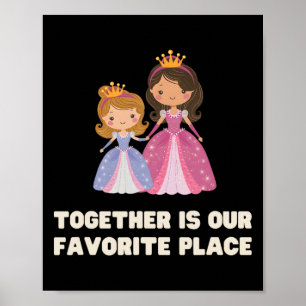 Lustig Zusammen Ist Unser Lieblingsort Prinzessin Poster