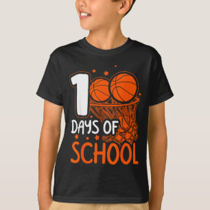 Lustige 100-Tage-Bälle 100-Tage-Schule Basketball T-Shirt