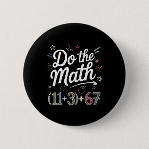 Lustige 100-Tage-Schul-Math-Gleichung Rechne die M Button