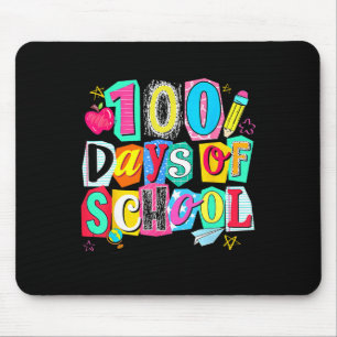 Lustige 100 Tage Schule Lehrer Schüler Schulbedarf Mousepad