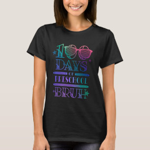 Lustige 100 Tage Schule Vorschulkind Schüler Lehre T-Shirt