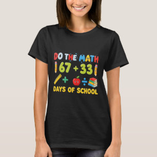Lustige 100 Tage Schulmathematik-Gleichung Schüler T-Shirt