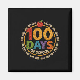 Lustige 100-Tage-Schulzitate, cooler Lehrer, 100t Magnet
