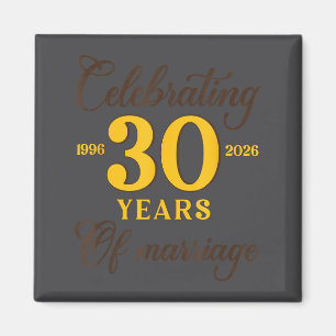 Lustige 30 Jahre Ehe 1996 30. Hochzeitsjubiläum Magnet