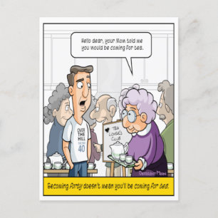 Lustige 40. Geburtstagskarte Postkarte