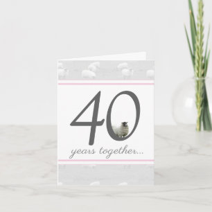 Lustige 40. Rubin-Hochzeitskarte für Ehemann/Frau Karte
