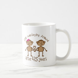 Lustige 45. Hochzeitstag-Geschenke Kaffeetasse