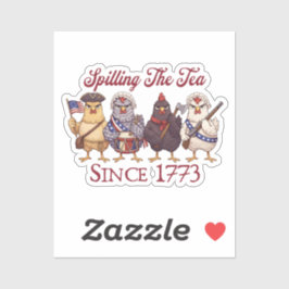 Lustige 4. Juli Hühner tratschen seit 1773 Aufkleber