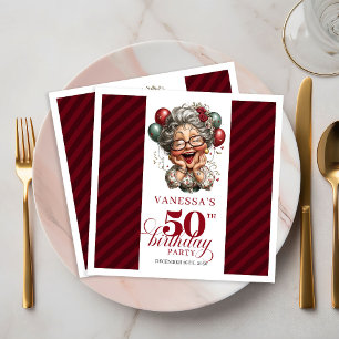 Lustige 50. Geburtstag Oma Party Papier Servietten