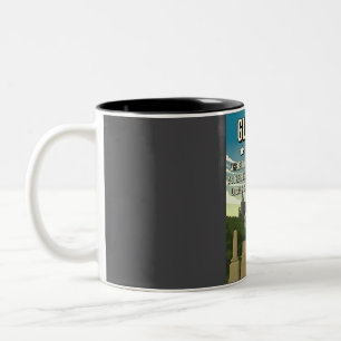 Lustige 5-Sterne-Rezension Glasgow Schottland Reis Zweifarbige Tasse