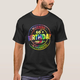 Lustige 60 Jahre alte Warnung 60. Geburtstagsreise T-Shirt
