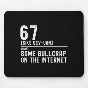 Lustige 67 Definition, 67 Meme, ich hasse 67, Anti Mousepad