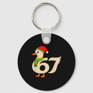 Lustige 67 Gans Weihnachten 6 7 Meme Ente Santa Hu Schlüsselanhänger