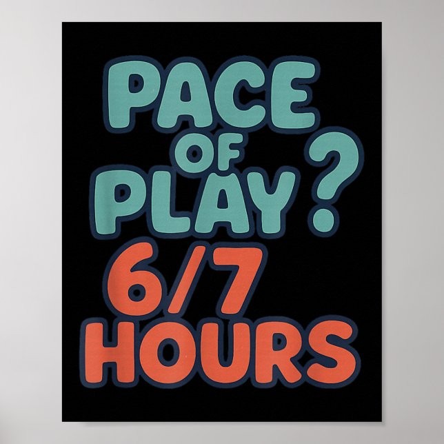Lustige 67 Golf Sprüche 67 Sechs Sieben 6 7 Meme B Poster (Vorne)