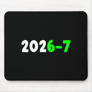 Lustige 67 Neujahr 2026 Grafik  Mousepad